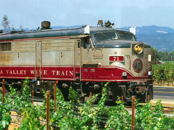 纳帕谷正式开通葡萄酒列车名庄专线